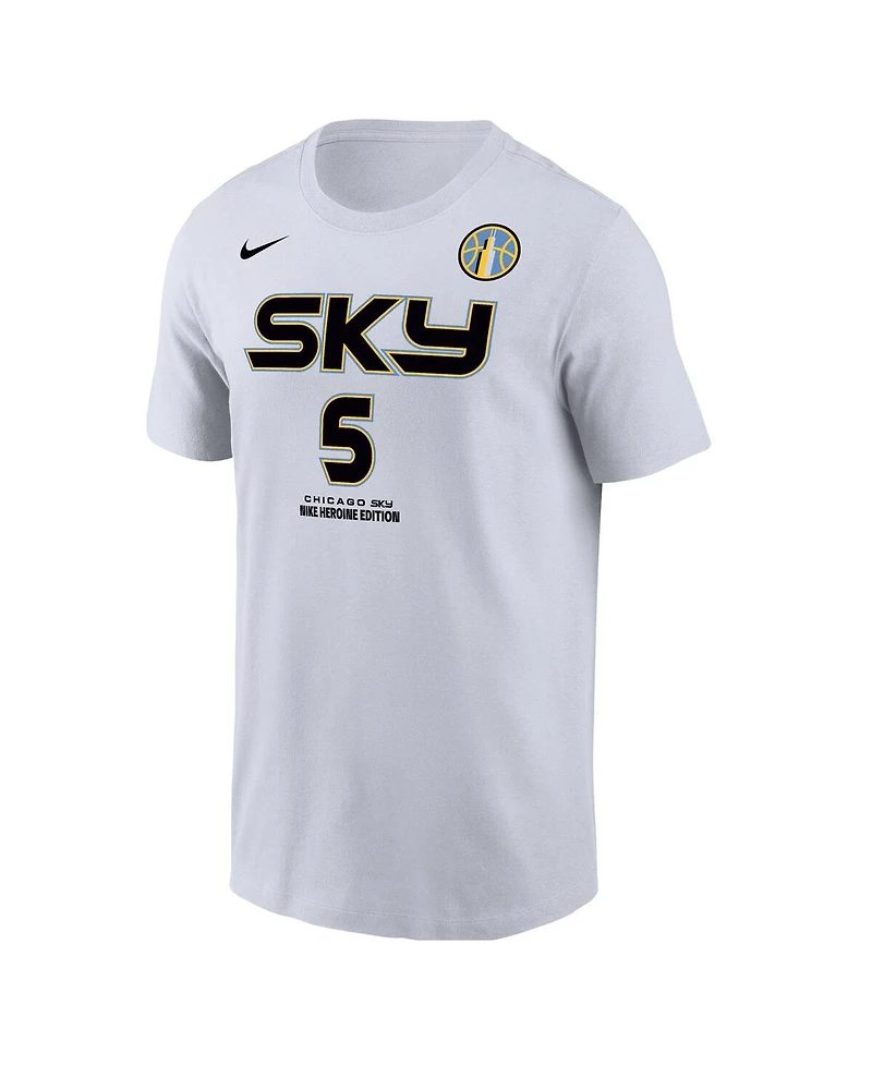 Nike Men's Angel Reese White Chicago Sky Heroine Edition Name Number T-Shirt