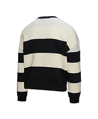 Mitchell & Ness Women's Gray/Black New York Yankees Cooperstown Collection Blocked Fleece Pullover Sweatshirt