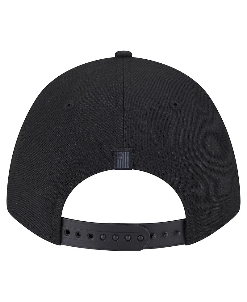 New Era Men's Black Dallas Mavericks Game Day Flag A-Frame 9FORTY Adjustable Hat