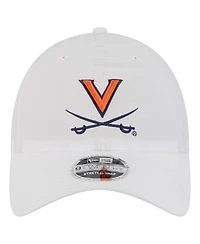 New Era Men's White Virginia Cavaliers Active Ripstop 9TWENTY Adjustable Hat