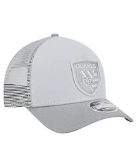 New Era Men's Gray San Jose Earthquakes Color Pack 9FORTY A-Frame Adjustable Trucker Hat