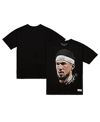 Mitchell & Ness Men's and Women's Black Devin Booker Nba Real Big Face Player T-Shirt