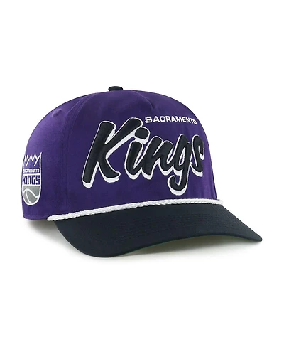 '47 Brand Men's Purple/Black Sacramento Kings Drop Shadow Rope Hitch Adjustable Hat