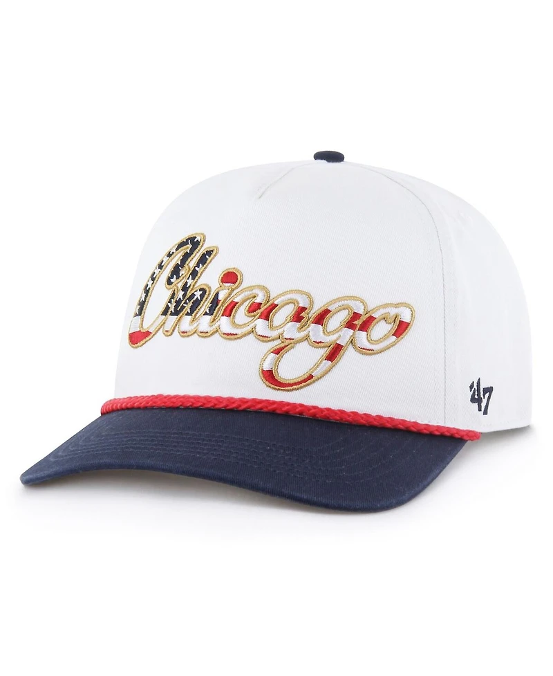'47 Brand Men's White Chicago Bears Patriotic Overhand Hitch Adjustable Hat