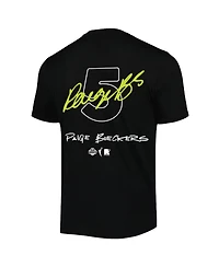 Round21 Men's and Women's Paige Bueckers Black Dallas Wings 2025 Wnba Draft Name Number T-Shirt