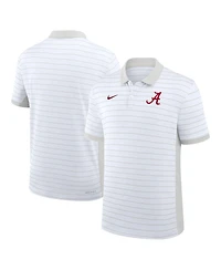 Nike Men's White Alabama Crimson Tide 2025 Early Season Coaches Sideline Victory Stripe Performance Polo Shirt