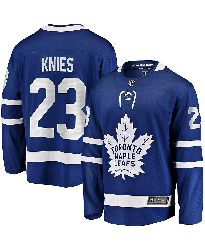 Fanatics Men's Matthew Knies Blue Toronto Maple Leaf's Home Premier Breakaway Player Jersey