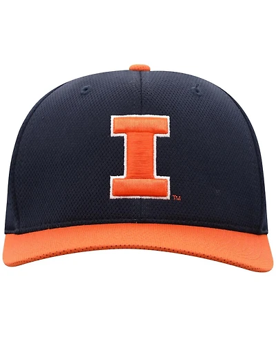 Top of the World Men's Navy Illinois Fighting Illini Reflex Two-Tone Flex Hat