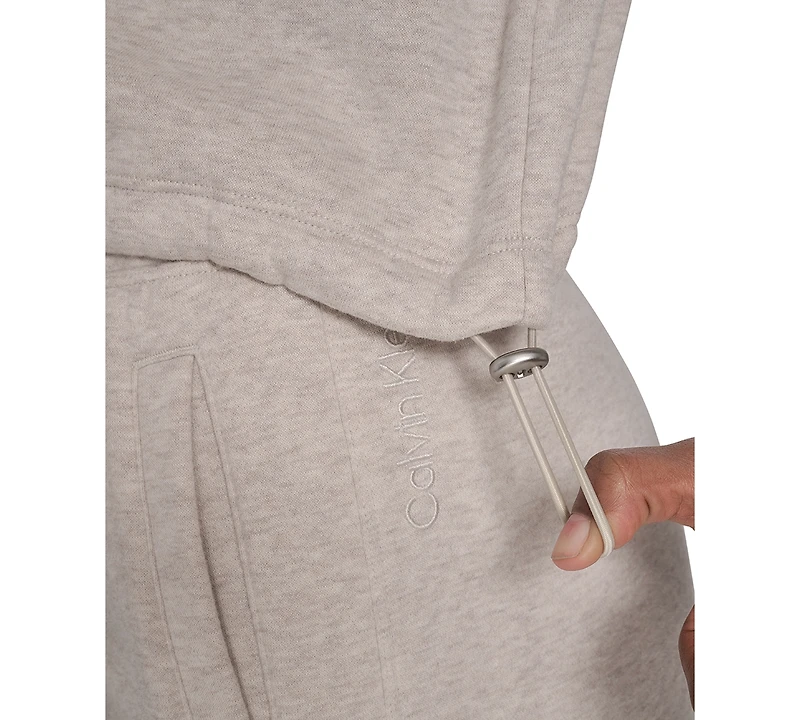 Calvin Klein Performance Women's Mini Triple Logo Fleece Half-Zip Pullover Sweatshirt