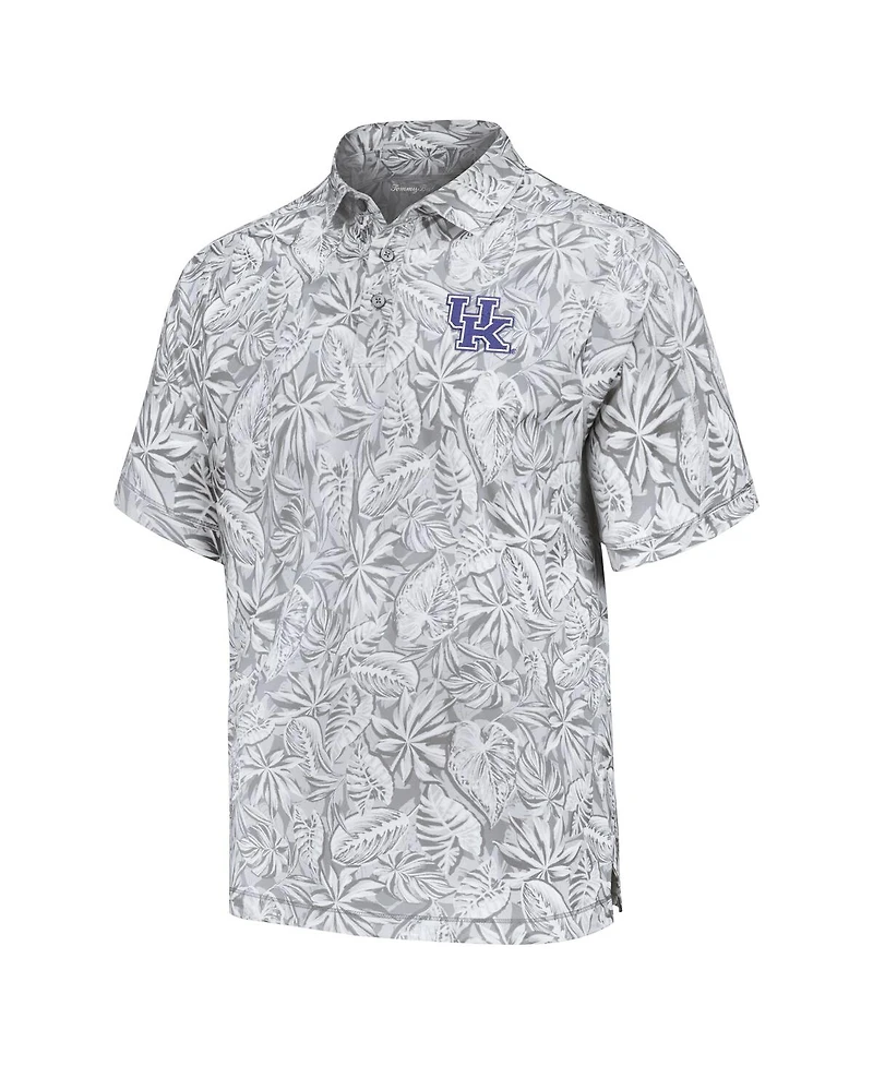 Tommy Bahama Men's Gray Kentucky Wildcats Tropical Score IslandZone Polo Shirt
