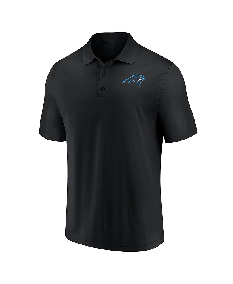 Fanatics Men's Black Carolina Panthers Polo Shirt