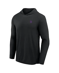 Fanatics Men's Gray Minnesota Vikings Front Office Power Mono Long Sleeve Hoodie T-Shirt