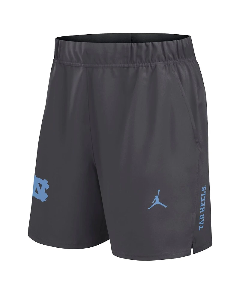Jordan Men's Gray North Carolina Tar Heels Primetime Woven Victory Performance Shorts