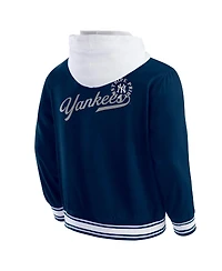 Fanatics Men's Navy New York Yankees Full-Snap Hooded Jacket