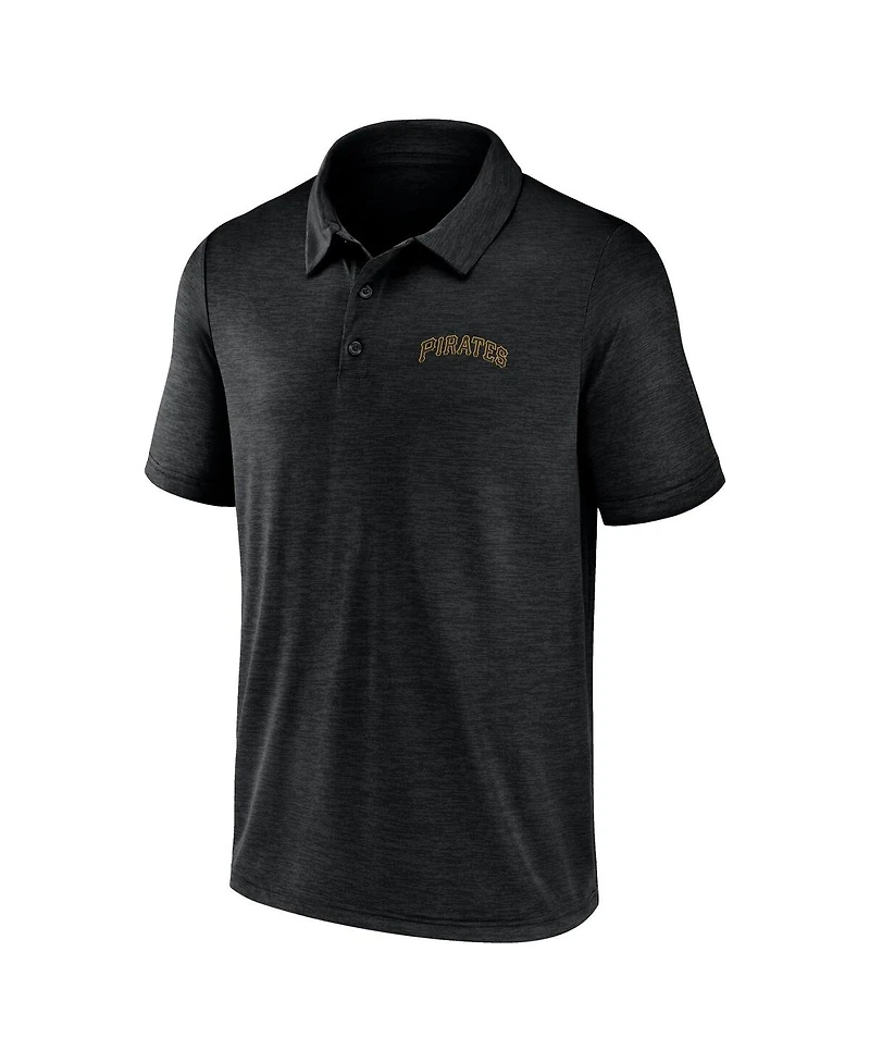 Fanatics Men's Black Pittsburgh Pirates Unstoppable Polo Shirt