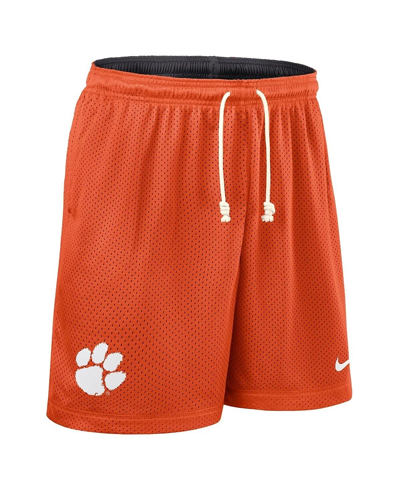 Nike Men's Orange/Charcoal Clemson Tigers 2025 Sideline Reversible Performance Shorts