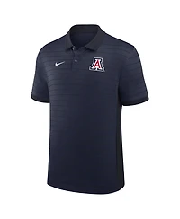 Nike Men's Navy Arizona Wildcats 2025 Early Season Coaches Sideline Victory Stripe Performance Polo Shirt
