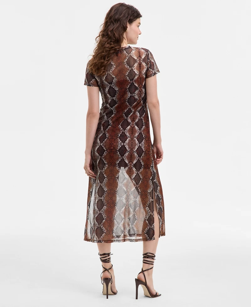 Steve Madden Women's Nola Printed Round-Neck Dress