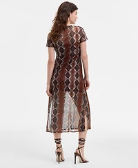 Steve Madden Women's Nola Printed Round-Neck Dress