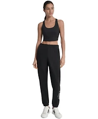 Dkny Sport Women's Embellished Medallion-Logo Joggers
