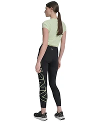 Dkny Sport Women's Logo Balance Compression High-Waist 7/8 Tights
