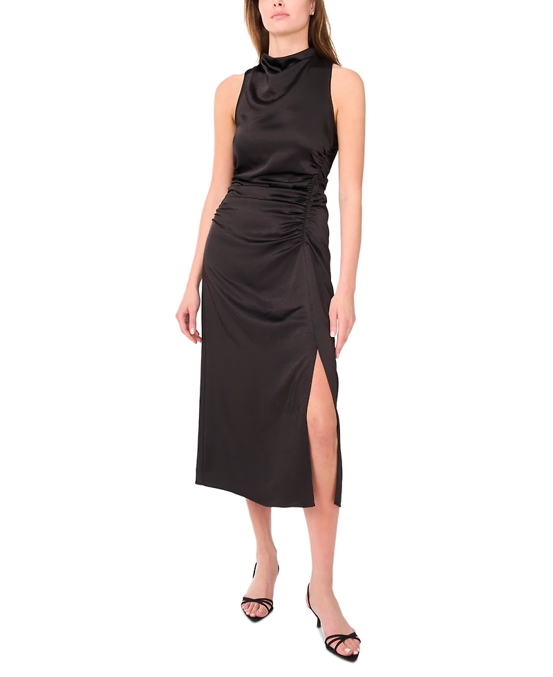 Parker Women's The Ayla Mock-Neck Ruched Midi Dress