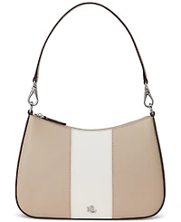 Lauren Ralph Lauren Two-Tone Leather Small Danni Shoulder Bag