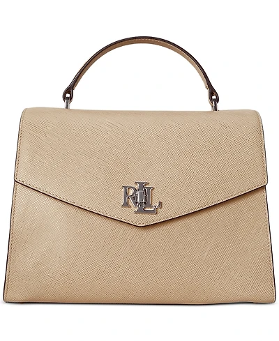 Lauren Ralph Lauren Textured Leather Large Farrah Satchel