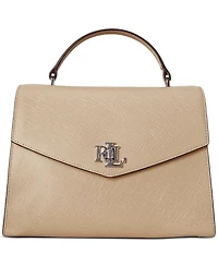 Lauren Ralph Lauren Textured Leather Large Farrah Satchel