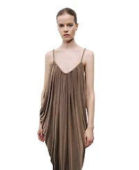 Nocturne Women's Draped Detailed Flowy Maxi Dress
