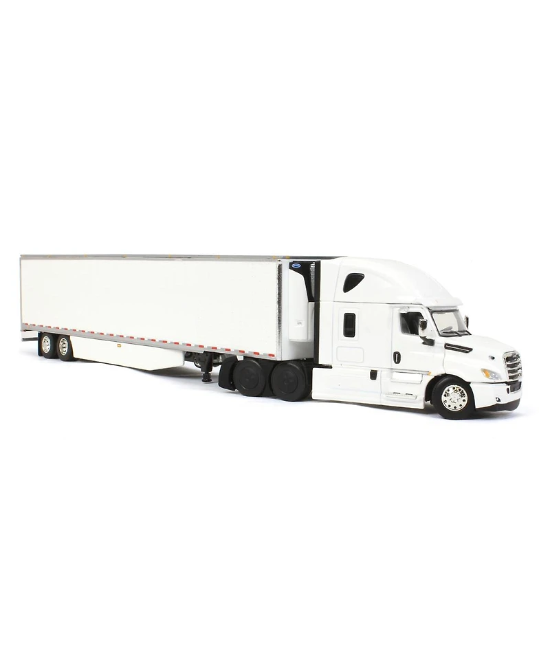First Gear Dcp 1/64 Freightliner 2018 Cascadia Sleeper w/ 53' Utility Trailer & Carrier Reefer
