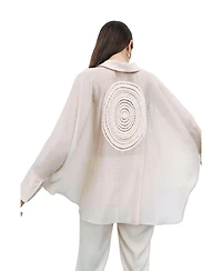 Nocturne Women's Embroidered Detailed Shirt