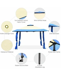 Gymax 13' x Folding Patio Pop-up Gazebo Canopy Tent Outdoor Shelter Shade