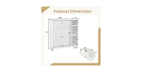 Freestanding Kitchen Cupboard Storage Organizer with 1 Large Drawer