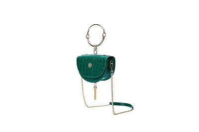 Small Crossbody Leather Classic Handbag Victoria Hyde Half-moon