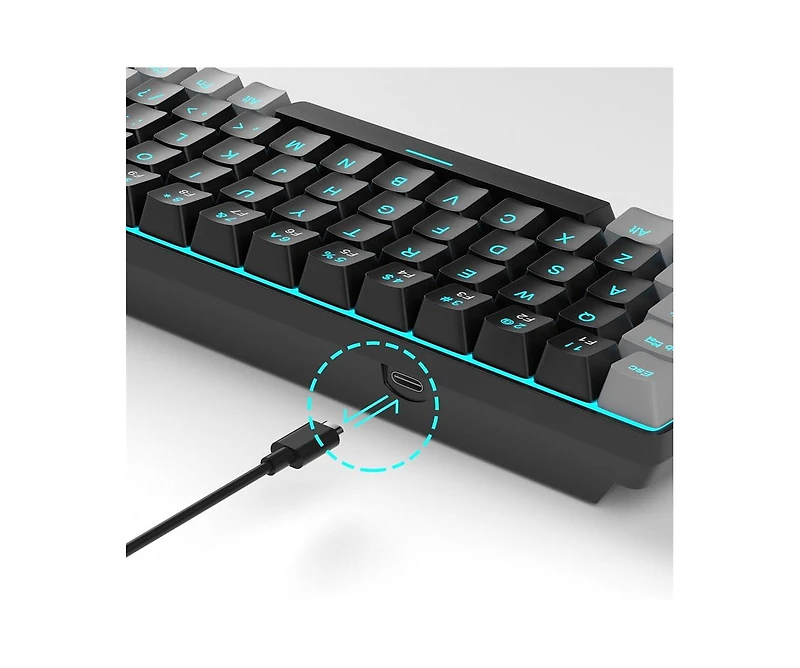 risokeys Portable 60% Mechanical Gaming Keyboard
