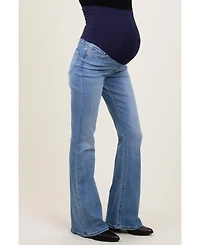 Pinkblush Maternity Light Blue Vintage Wash Flare Jeans