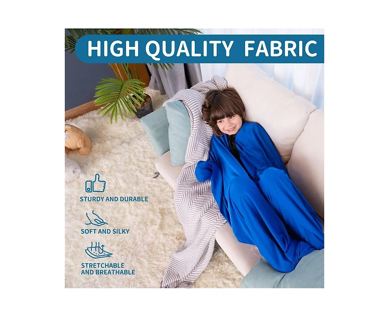 Outree Small Blue Kids Full Body Sensory Socks
