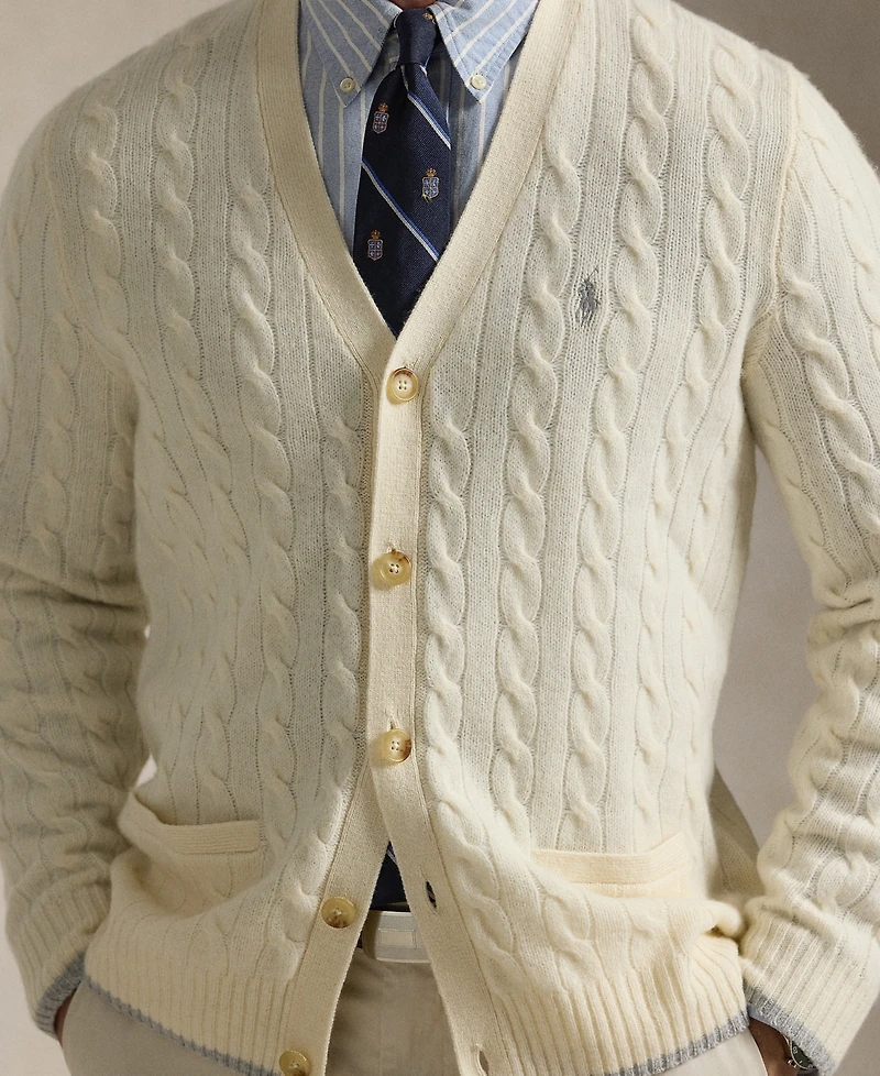 Polo Ralph Lauren Men's Cable-Knit Wool-Cashmere Cardigan