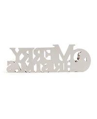 Napco 14.5" Merry Christmas Sign with Dog