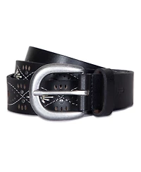 Frye Women's Embroidery Perf Rivets Belt