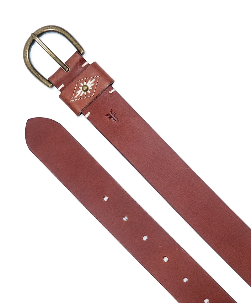 Frye Women's Embroidery On Loop Belt