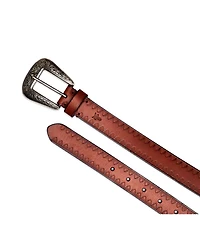 Frye Women's Novelty Buckle Tooling Belt