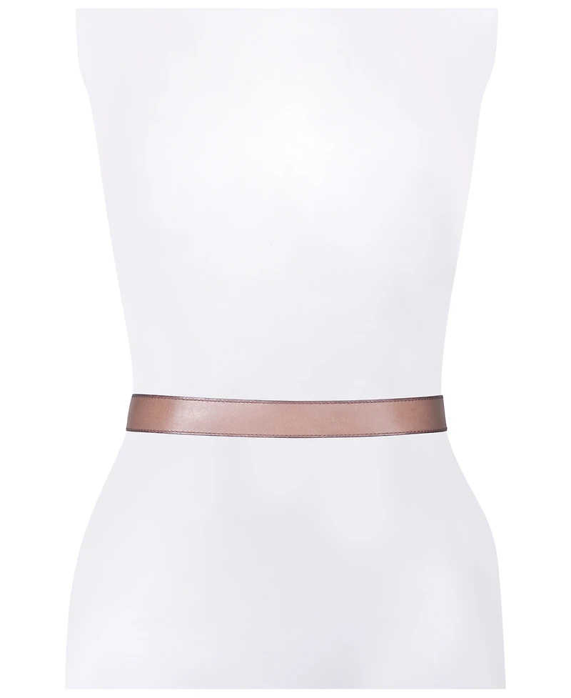 Frye Women's Stitched Edge Shaped Keeper Belt