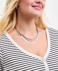 On 34th Trendy Plus Striped V-Neck Button-Front Cardigan, Macy's Exclusive