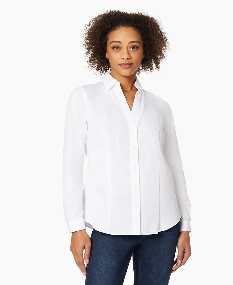 Jones New York Petite Button Down Blouse