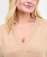 On 34th Trendy Plus V-Neck Sweater Vest, Macy's Exclusive