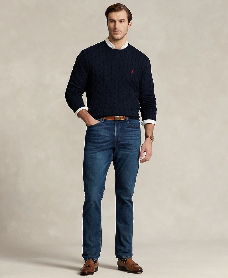 Polo Ralph Lauren Men's Big & Tall Cable-Knit Cotton Sweater
