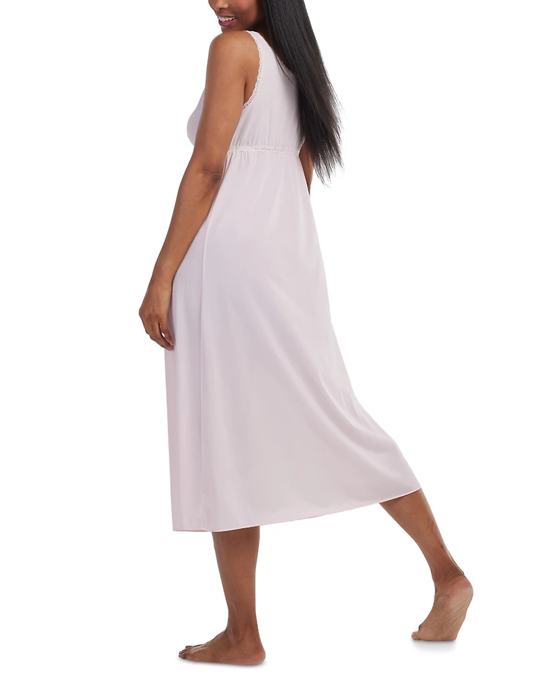 Miss Elaine Women's Sleeveless Keyhole Nightgown