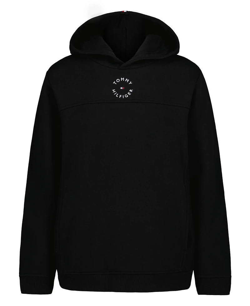 Tommy Hilfiger Big Boys Soft Essential Logo Embroidered Fleece Hoodie